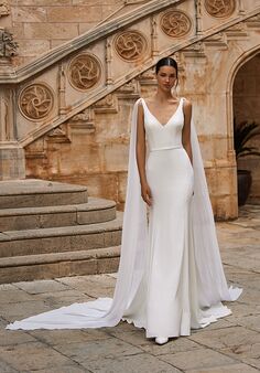 Moonlight Tango T124 Mermaid and Trumpet Wedding Dress