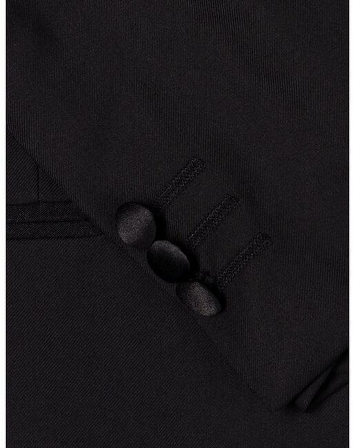 Perry Ellis "Trent" Kids Black Tuxedo (5-Piece Set) Flower Girl Dress and Ring Bearer Outfit - 2