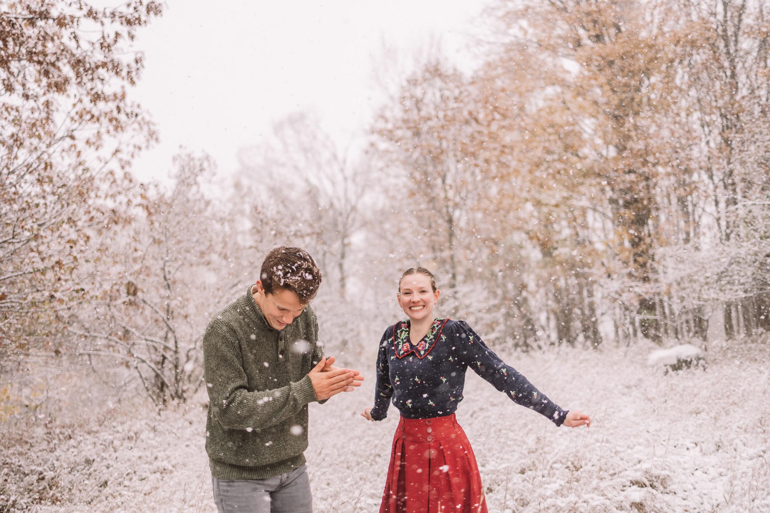Getting cold as we wrapped up our engagement shoot