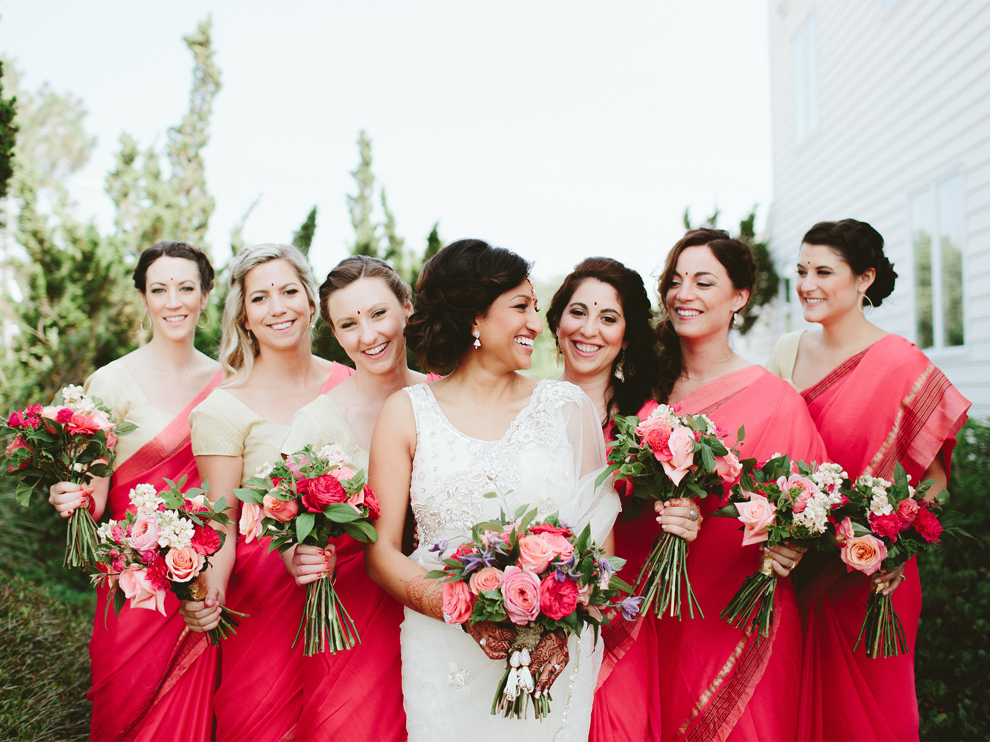 bride with bridal party 
