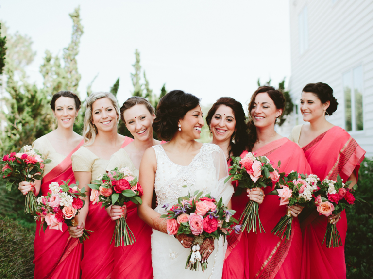bride with bridal party 