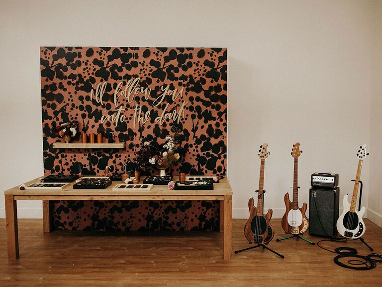 music-inspired dessert table