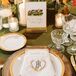 Rustic Place Setting With Monogrammed Napkins