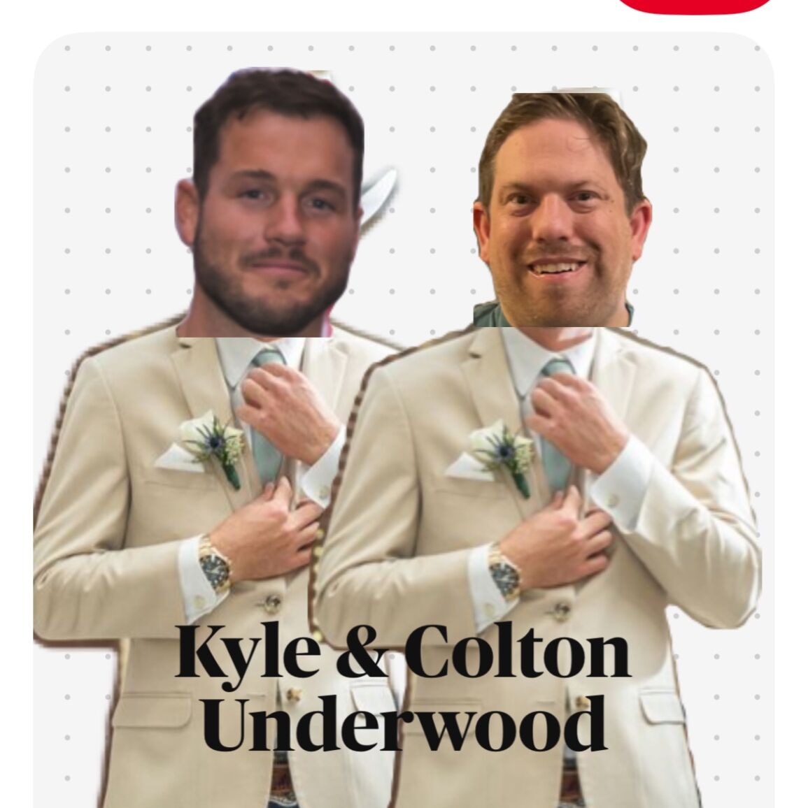 Picture of Kyle and Colton Underwood 