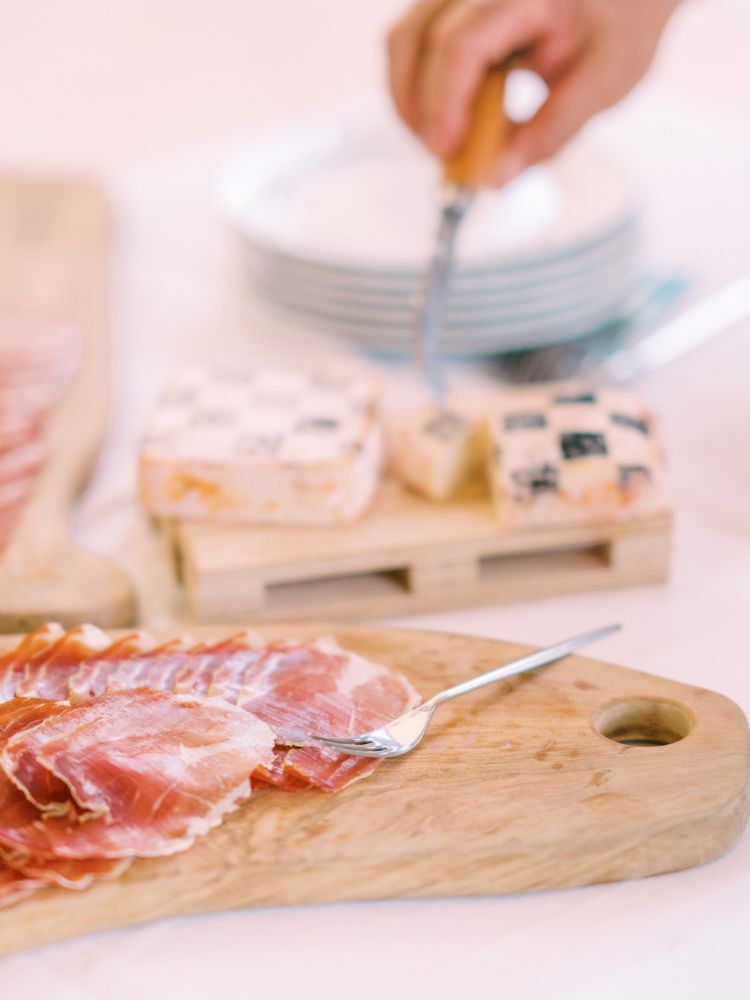 charcuterie at wedding in Italy