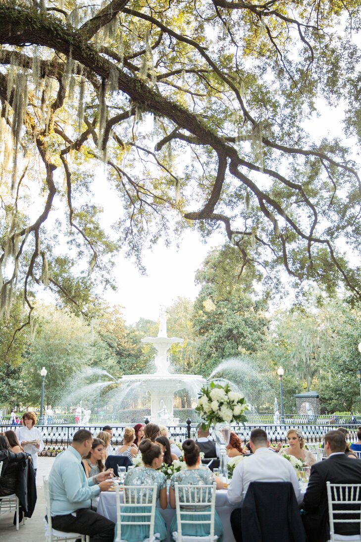 A Stunning, Sophisticated Wedding at Forsyth Park in Savannah,