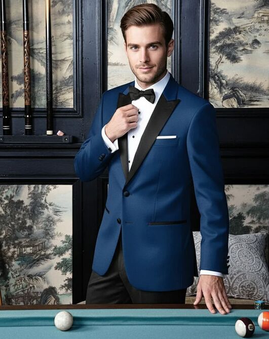 BLACKTIE VERMONT Indigo Blue Wedding Tuxedo Blue Tuxedo - 3