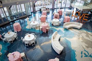 Pink and Ivory Formal Reception Hall
