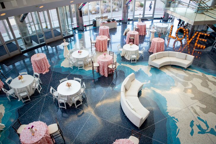 Pink and Ivory Formal Reception Hall