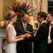 To create a ceremony that felt representative of them as a couple, Karen and Casey wrote the entire thing themselves. Casey’s great-uncle officiated, incorporating heartwarming touches like a ring warming and readings of love letters written by Casey’s great-grandparents, who had been married for 75 years, as well as a reading taken from Karen’s parents’ wedding.