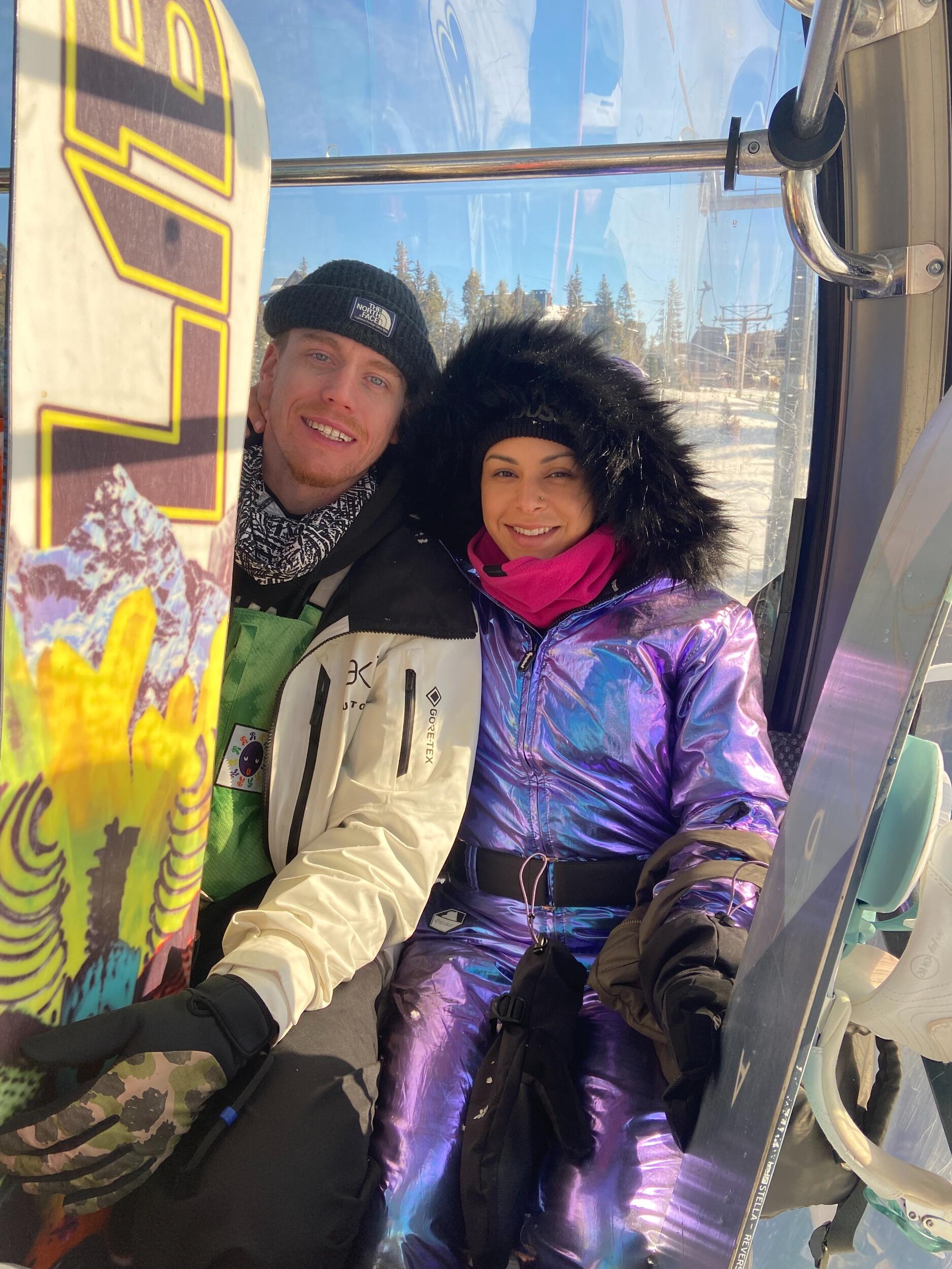 First time snowboarding in Breckenridge, CO!