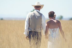 A-Line Wedding Dress With Corset Back
