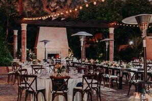 Courtyard Reception at Scottsdale, Arizona, Wedding
