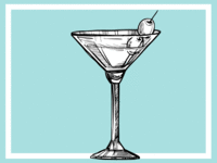 Champagne flutes with champagne at a wedding reception