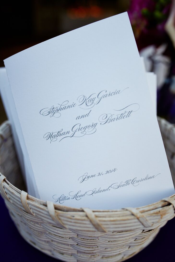 Simple Wedding Programs