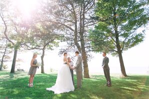 Outdoor Lake Michigan Wedding Ceremony