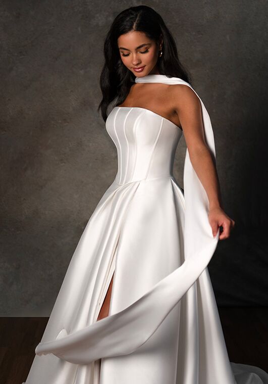 Essense of Australia D4389 A-Line Wedding Dress - 2