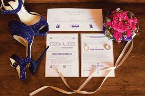 Playful Purple Wedding Stationery