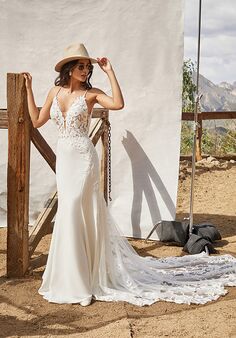 Madison James Kalani Sheath Wedding Dress