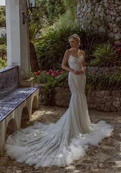 Amalfi Passion collection by Ricca Sposa Vincenza 24-009 Fit-and-Flare Wedding Dress