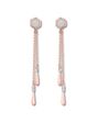 Kay Jewelers Diamond Geometric Drop Earrings 1/5 ct tw Round 10K Rose Gold Wedding Earrings photo - thumbnail - 1