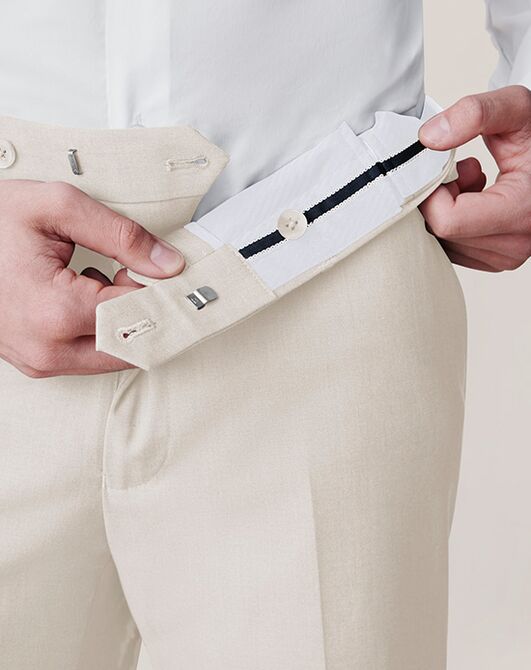 Birdy Grey Suits Taylor Suit Pants in Tan Champagne Tuxedo - 3