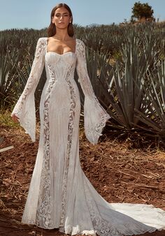 La Perle Burke LP2443 Mermaid and Trumpet Wedding Dress