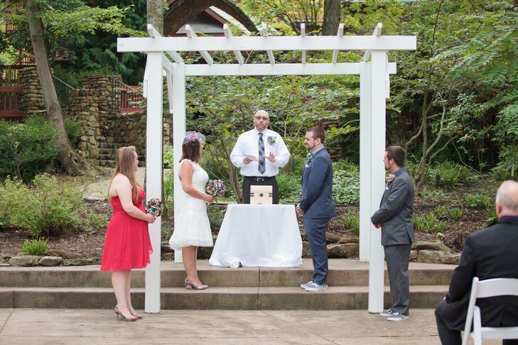 Couple Getting Married at Outdoor Ceremony