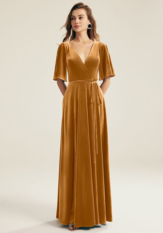 AW Bridal AW Stretto Dress V-Neck Bridesmaid Dress - 3
