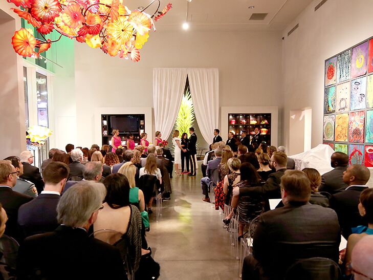 Brianna Keilar's wedding ceremony at theGallery in Las Vegas