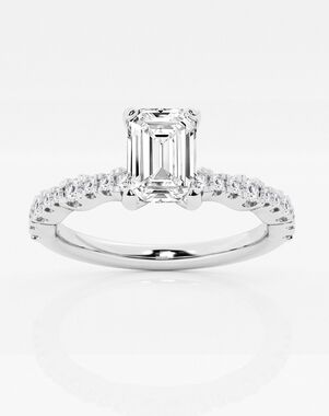 Grown Brilliance Emerald Cut Engagement Ring
