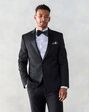 The Black Tux Onyx Dot Peak Lapel Jacket Tuxedo Black Tuxedo - thumbnail - 3