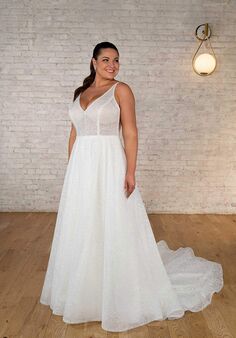 Stella York 7718 plus A-Line Wedding Dress