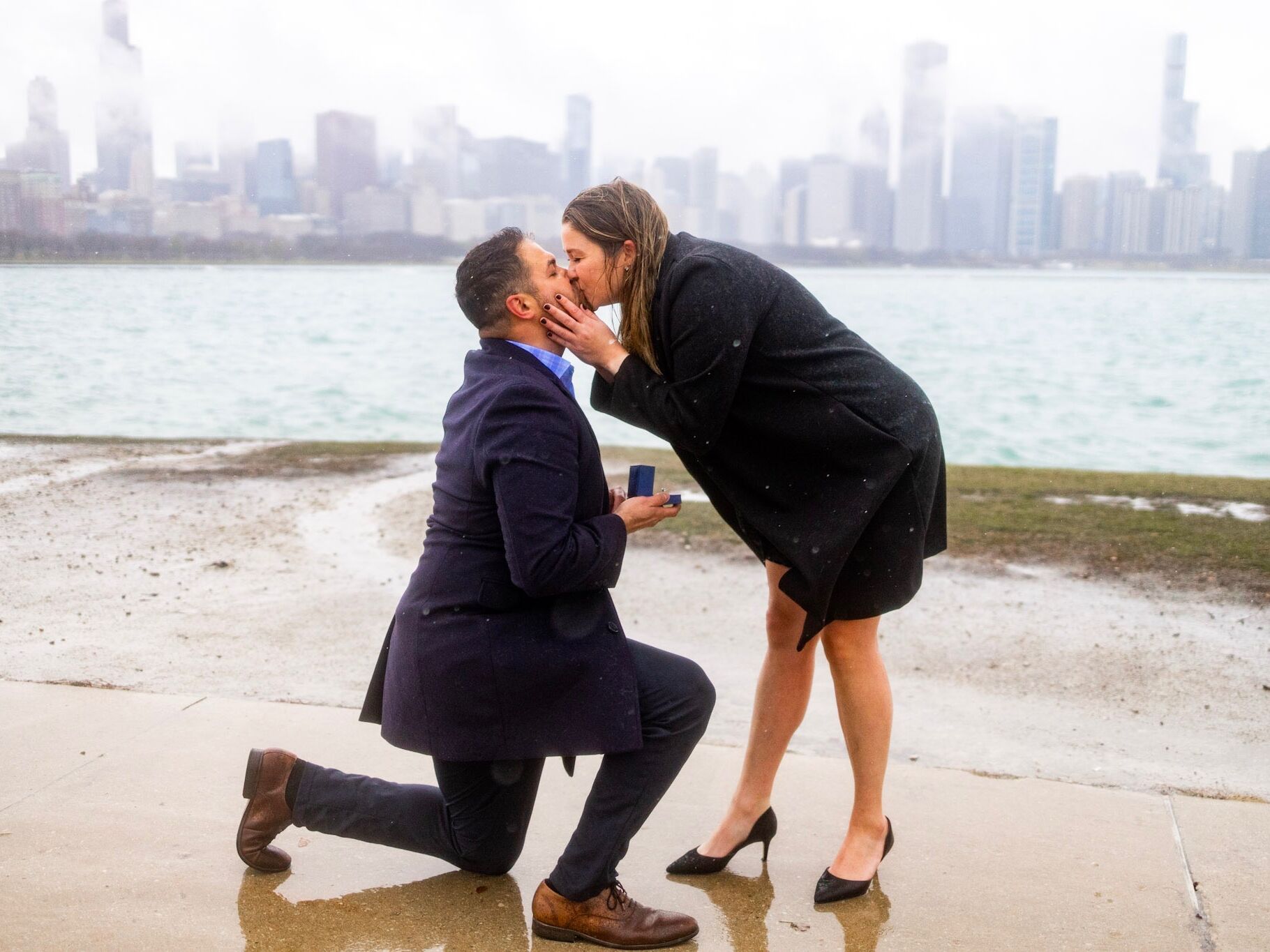 Picture of *Shoe change* Engagement day photo