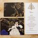 Gold Chandelier-Decorated Menu Card