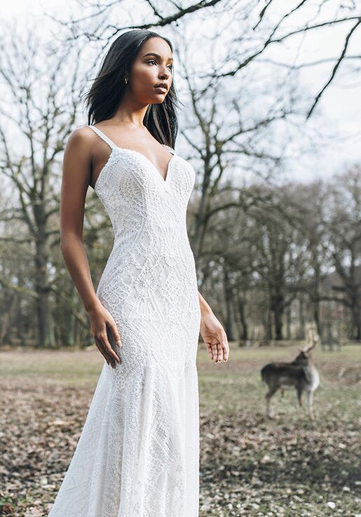 Disney Fairy Tale Weddings D265 - Pocahontas Sheath Wedding Dress - 2