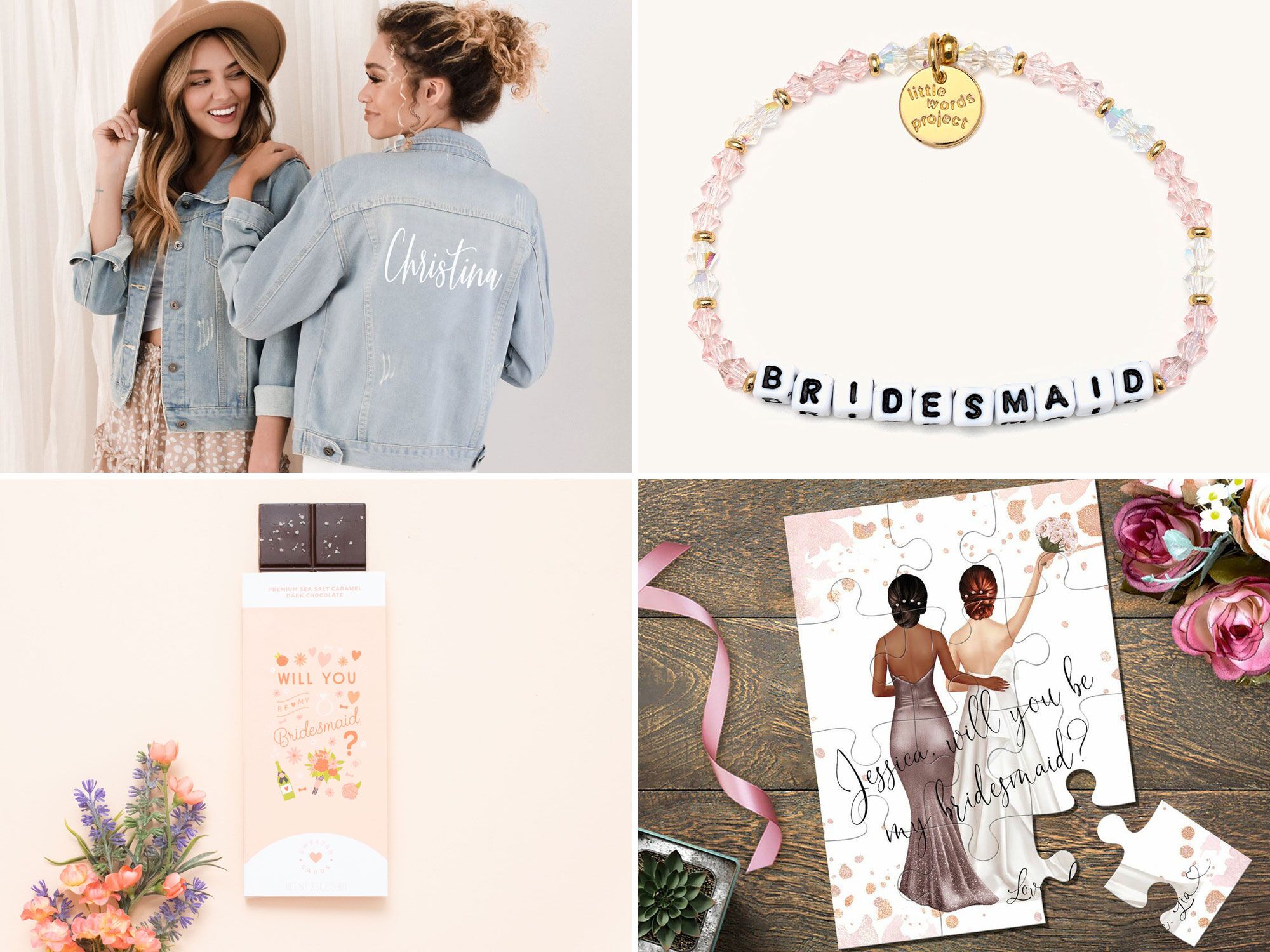 Maid of Honor I Love You to the Moon and Back Wedding Maid of Honor Gift 