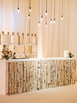 Custom Bar Decorated With Aspen Branches