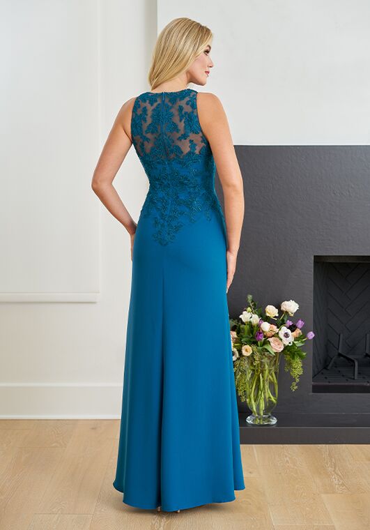 Jade Couture Mother of the Bride by Jasmine K258057 Blue Mother Of The Bride Dress - 3