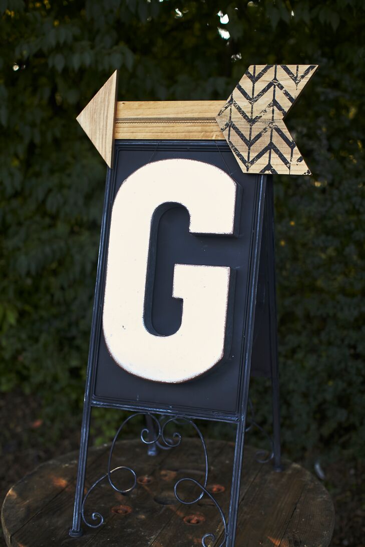 Custom wooden signage added a rustic and personal touch.