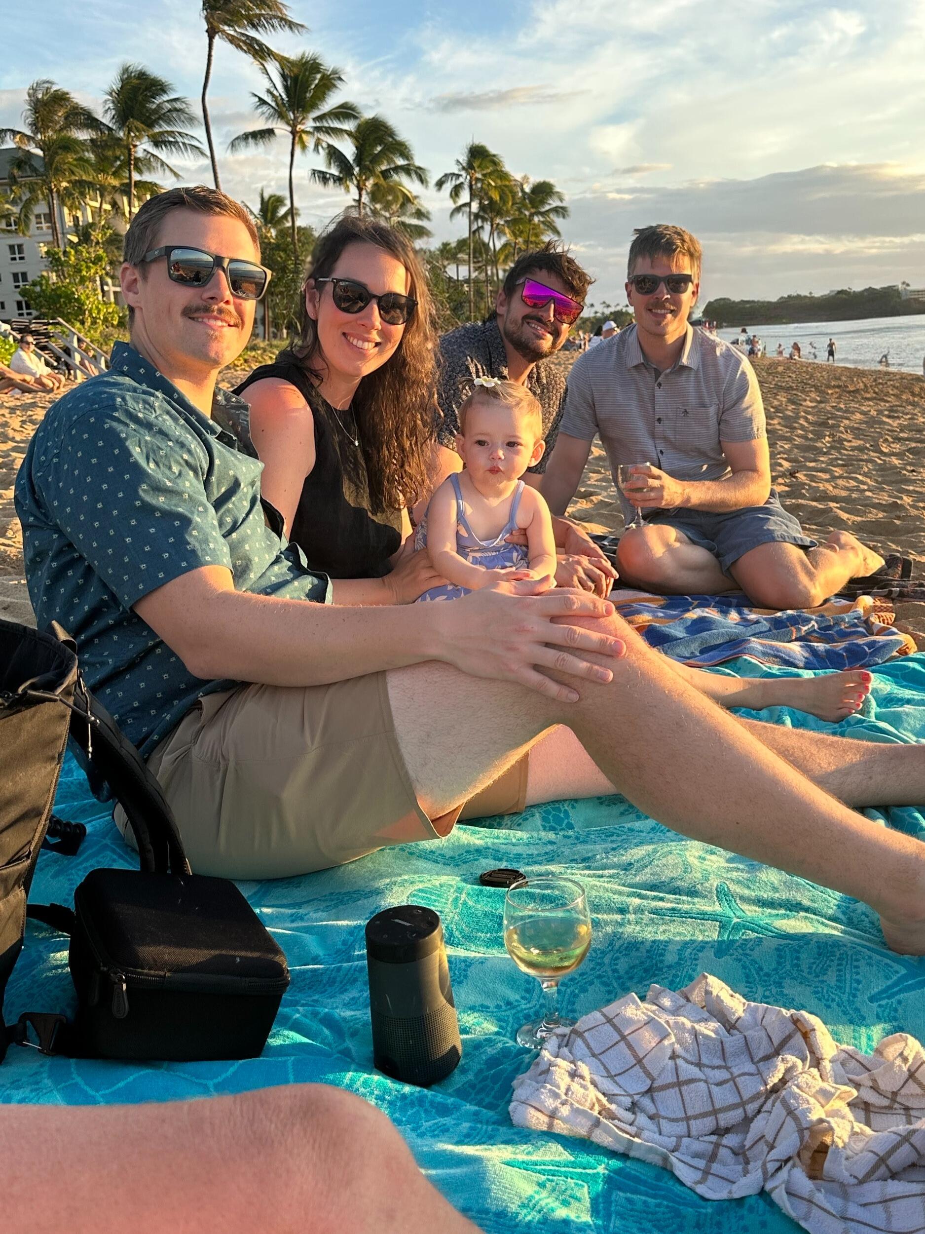 Lucy's first time overseas! Livin' that Maui beach life.