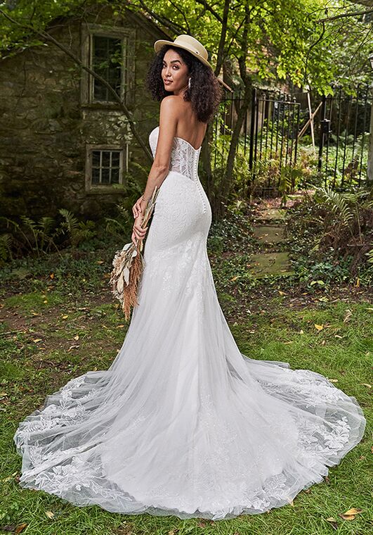 Lillian West 66243 Fit-and-Flare Wedding Dress - 2