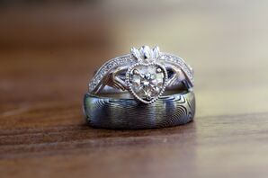 Irish Claddagh Silver Wedding Ring