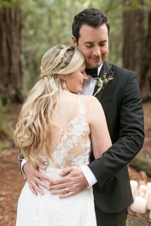 Half-Up Braided Bridal Hairstyle