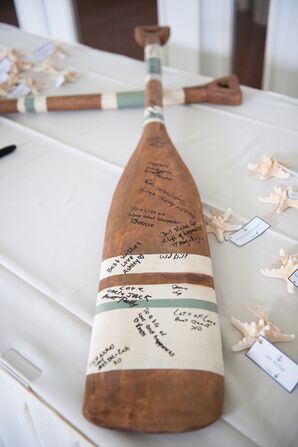 Boat Oar Guest Book