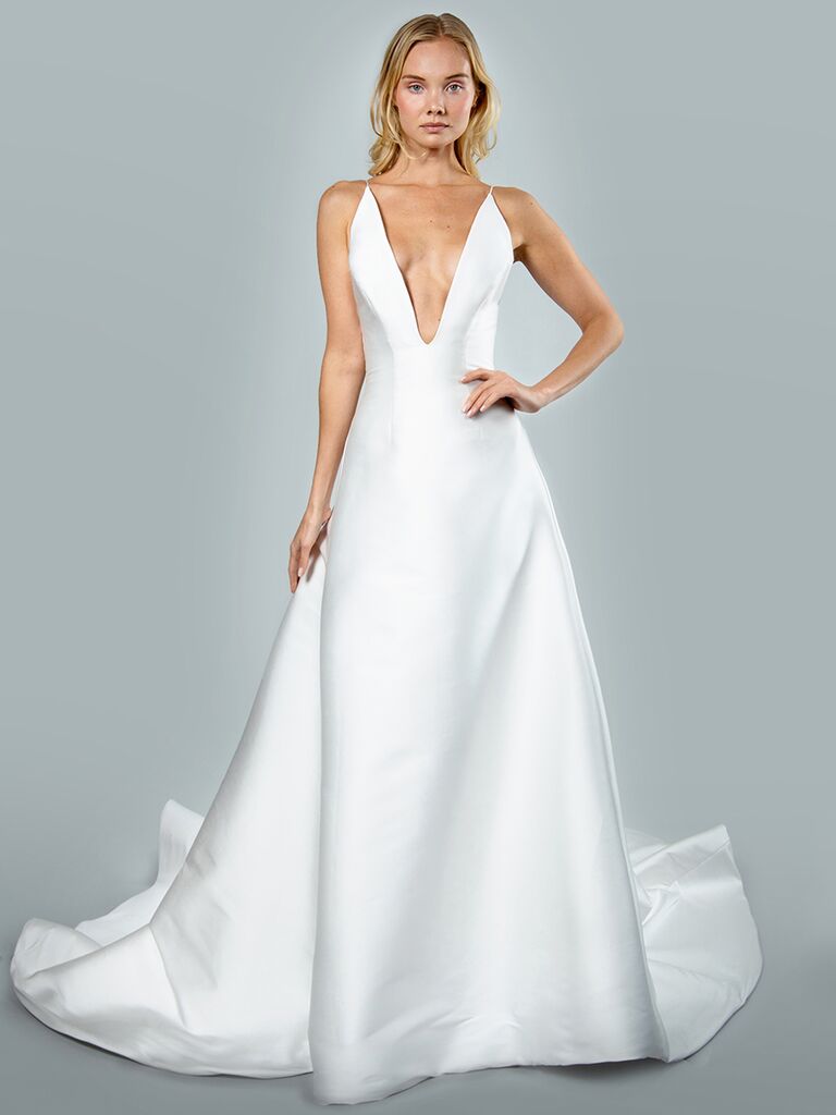 Mark Zunino A-line dress with V-neck