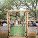 Rustic Wooden Wedding Arch With Baby's Breath