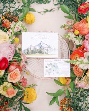 Rustic Mountain-Themed Wedding Invitations