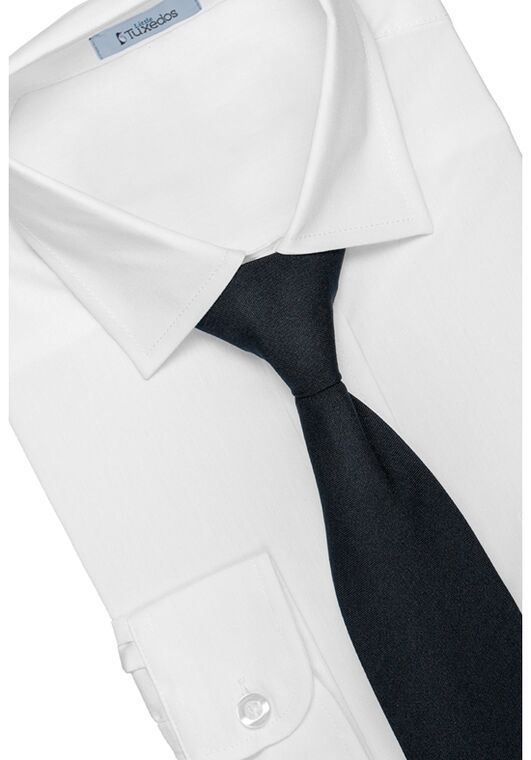 Little Tuxedos "Mason" Kids Navy Suit (5-Piece Set) Flower Girl Dress and Ring Bearer Outfit - 2
