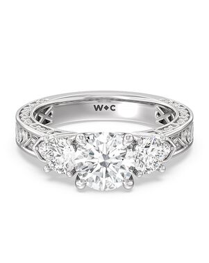 With Clarity Vintage Cushion, Round, Oval Cut Engagement Ring